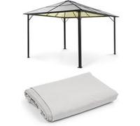 Pergola Panthéon Solid Sky Ambient Solar 3x4 m - Gris clair