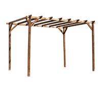Pergola en bois autoclave Cerland Magdalie 4 x 3 m