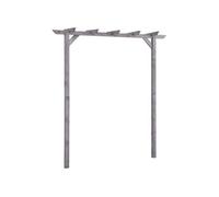 vidaXL Pergola de jardin 200x40x205 cm Bois de pin imprégné, résistante à la pourriture, Gris