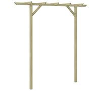 Pergola de jardin 105 x 35 x 210 cm en bois de pin traité, parfait support pour rosiers et plantes grimpantes, idéale pour la décoration de terrasse et l'amélioration de l'entrée