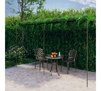 Pergola De Jardin 6x3x2,5 M Fer Brun Antique Tonnelle Marron
