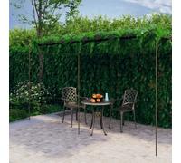 Pergola de Jardin Marron Antique 6x3x2,5 m Fer Forgé Arche de Patio vidaXL