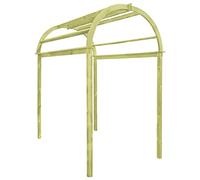 Pergola de jardin en bois 105 x 35 x 210 cm en pin traité pour terrasse, soutien parfait pour plantes grimpantes et roses, embellissez votre décoration d'entrée