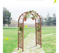 Pergola de jardin en bois - Grande tonnelle d'extérieur pour plantes grimpantes et vignes - Parfaite pour les décorations de mariage - Arche de rose pour jardin et jardin
