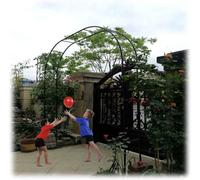 Pergola de jardin en métal pour plantes grimpantes de 1,4 à 3,5 m de large, treillis en fer pour roses noires, support extérieur durable pour vignes et fleurs, structure décorative