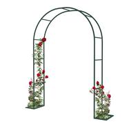 Pergola de jardin en métal robuste pour plantes grimpantes, cadre de support décoratif en vert - Structure de terrasse extérieure (taille : 140 x 230 cm)