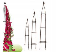 Pergola de jardin en métal terrasse pour roses fleurs rouille acier 180 cm de...