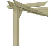 Pergola de jardin en pin imprégné - WIENS - 360x200x60 cm - Vert - Robuste et stable - Résistant à la pourriture