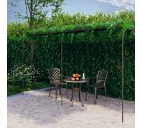 Pergola De Jardin 6x3x2,5 M Fer Brun Antique Tonnelle Marron