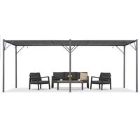 Pergola de terrasse Anthracite Malaga 3x6m Garden Point