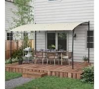 Pergola d'extérieur et patio avec auvent latéral extensible, abri pare-soleil pour jardin, terrasse, portes et fenêtres
