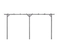 Pergola - DUOKON - 400x40x205 cm - Bois de pin imprégné - Gris - Autoportante