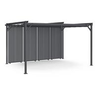 Pergola édition collector persiennes verticales toit rétractable 3x4 M 4 pans mo