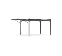 IDMARKET Pergola édition originale – auvent réglable, toit rétractable 3x4 m gris anthracite