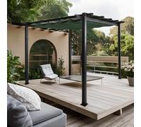 Pergola en Aluminium HWC-N93 UV50+ 3x3m Vert