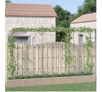 vidaXL Pergola en bambou autoportante 385x40x205 cm beige résistante aux intempéries