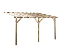 Pergola en bois adossée Cerland Etretat 2,5 x 3 m