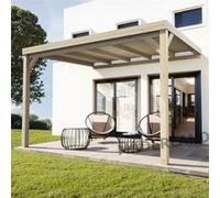 Pergola Adossée En Bois Reims 300 X 300 Cm - Maderland Multicolore