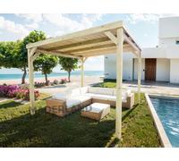 Pergola En Bois Dijon Avec Toit 300 X 300 Cm - Maderland Multicolore