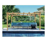 Pergola En Bois Lamellé-Collé Grenoble 600 X 300 Cm - Maderland Multicolore