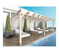Pergola En Bois Lamellé-Collé Marseille 600 X 400 Cm - Maderland Multicolore