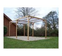 HABRITA – Pergola sapin traité très haute température à 215°C – 300 x 502 cm