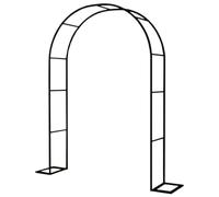 Pergola en métal antirouille pour plantes grimpantes - Arche élégante résistante aux intempéries pour mariage et événements - Noir - 80 x 200 cm - Décoration de jardin extérieure