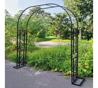 Pergola en métal avec 8 clips de support pour plantes, 140 à 340 cm, treillis de jardin, arche, structure de vigne d'escalade pour événements dans le jardin