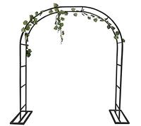 Pergola en métal Noir - Treillis d'arche de Jardin 2 x 2,2 m pour Plantes grimpantes, Arche à rosiers pour Mariages et fêtes de Mariage, Structure décorative de Jardin extérieur