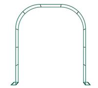 Pergola en métal résistant aux intempéries - Arche de jardin - Treillis de soutien d'escalade pour roses et clématites - Parfait pour arche de mariage et décoration extérieure - Structure de jardin