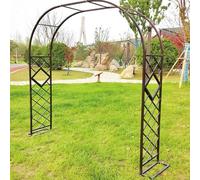 Pergola en treillis d'arche de jardin pour plantes grimpantes, structure en métal robuste pour décoration extérieure et soutien