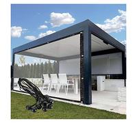 Pergola extérieure imperméable transparente - 2 x 8 m - Idéale pour patios, garages, serres - Housse résistante aux intempéries