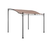 Pergola inclinée beige - 2,6 x 3 m | Uniprodo