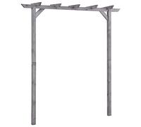 Pergola Jardin Extérieur, Tonnelle de Jardin Gris 200x40x205 cm Bois de pin imprégné