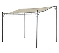 Pergola Lagos Jet-Line - Beige - 3 x 2,5 m - Avec toit - Protection UV - Pour jardin, terrasse, balcon tente de jardin anthracite beige proction contre le soleil