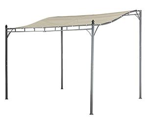 Pergola Lagos Jet-Line - Beige - 3 x 2,5 m - Avec toit - Protection UV - Pour jardin, terrasse, balcon tente de jardin anthracite beige proction contre le soleil