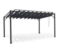 Pergola lames orientables 3x4 M gris anthracite G