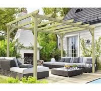 Pergola Massive En Bois Paris 420 X 420 Cm - Maderland Multicolore