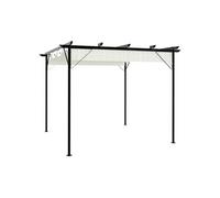 Pergola avec Toit Rétractable Anthracite Acier 180 g/m² Tonnelle Jardin vidaXL