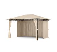 Pergola Mondo 3x4 avec structure métallique et 4 parois latérales