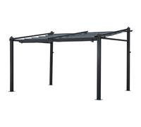 Happy Garden Pergola murale FRÉJUS 3 × 4m structure aluminium grise