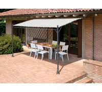 Pergola murale 300 x 400 cm Sable avec structure en fer MALIGI Home MG/Corail