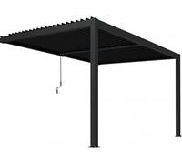 Pergola posée 4 x 2,5 m aluminium cm 396 l x 256 p x 245 h couleur anthracite
