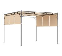 Outsunny - Pergola - Acier - 3x3x2.25m - Beige