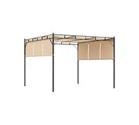 Outsunny - Pergola - Acier - 3x3x2.25m - Beige