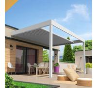 Pergola Rétractable Hylia 5,00x5,213 M Motorisé À Télécommande (Blanc) Blanc