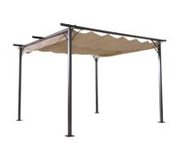 Outsunny - Pergola - Métal - 350x350x230cm - Beige
