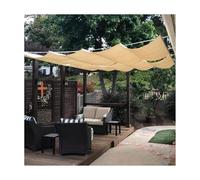 Pergola rétractable réglable - Protection solaire enroulable - Parfait pour les grands espaces extérieurs, les hôtels, les marchés, les jardins, les pavillons (B : 1,3 m)