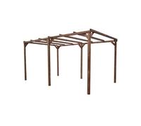 Pergola sans plancher 14,80 m² bois traité th 3050