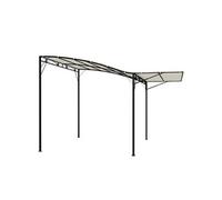 Outsunny – Pergola de jardin – avec auvent réglable – acier et polyester haute densité 3x2,5 m crème